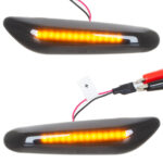Šoninių posūkių rinkinys LED, Smoked statiniai, 2 vnt. BMW 1 E81 E82 E87 E88