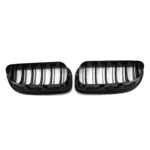 Dvigubos grotelės, juodos blizgios, tinkančios BMW F06 / F12 / F13 (11-18) - Image 3