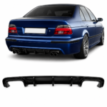 Galinio bamperio difuzorius (2x2) BMW E39 (95-03) , juodas blizgus