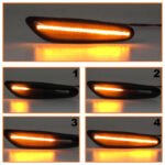 Šoniniai posūkiai tamsinti LED, dinaminiai BMW E46 - Image 4