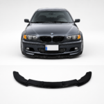 Priekinio bamperio pažeminimas BMW 3 E46 M-Tech II, juodas blizgus