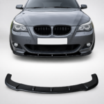 Priekinio bamperio pažeminimas (lipas) BMW 5 E60 / E61 M-Tech, juodas blizgus