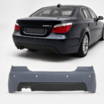 Galinis bamperis M-Tech BMW E60 su PDC (03-10), gruntuotas