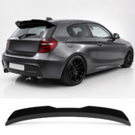 Spoileris / stogelis ant bagažinės dangčio BMW E81 / E87 (04-11), juodas blizgus - Image 2