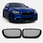 Priekinės bamperio grotelės BMW F10 / F11 5 Serijai (10-17) viengubos, matinės