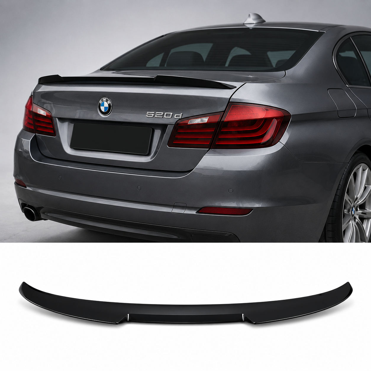 bmw-f10-spoileris-m4-style Bagažinės spoileris M4 Style BMW F10 (09-17), blizgus juodas - Image 1