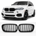 Priekinės grotelės Performance BMW F15 X5 / F16 X6 (14-19), dvigubos blizgios