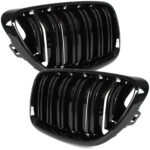 Priekinės dvigubos grotelės Performance BMW F22 / F23 / F87, juodos blizgios - Image 2