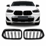 Priekinės grotelės Performance BMW X2 F39 (17-23), juodos blizgios