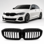 BMW G20 / G21 PRE-LCI Viengubos grotelės, blizgios juodos