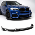Priekinis pažeminimas Aero BMW X3 F25 LCI / X4 F26 (14-18) su M-Sport buferiu, juodas blizgus