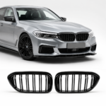 Dvigubos Performance grotelės G30 / G31 (17-20 PRE-LCI), juodos blizgios