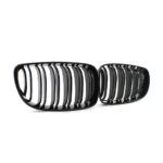 Performance priekinės grotelės BMW E81 / E82 / E87 / E88, dvigubos, juodos blizgios - Image 2