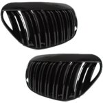 Priekinės grotelės Performance BMW E63 / E64, dvigubos, juodos blizgios - Image 11