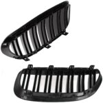 Priekinės grotelės Performance BMW E63 / E64, dvigubos, juodos blizgios - Image 2