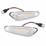 Šoninių posūkių rinkinys LED balti, 2 vnt. BMW 3 E46
