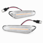 Šoninių posūkių rinkinys Dynamic LED, balti, 2 vnt. BMW X3 E83