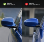 Veidrodėlių dangteliai M Style BMW E90 / E91 LCI (09-11), juodi blizgūs - Image 3