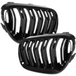 Dvigubos grotelės Performance BMW E92 / E93 LCI (10-13), juodos blizgios - Image 2