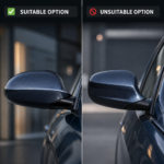 Veidrodėlių dangteliai M Style BMW E81 / E82 / E87 / E88 PRE-LCI, juodi blizgūs - Image 3