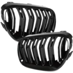Dvigubos grotelės Performance BMW E92 / E93 LCI (10-13), juodos blizgios