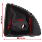 BMW 1 E81 E82 E87 E88 pavarų svirties gaubtas su rėmeliu, juodas, 2004–2013 - Image 2