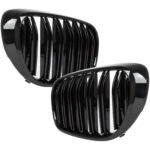 Dvigubos priekinės grotelės Performance BMW G11 / G12 (15-19), juodos blizgios