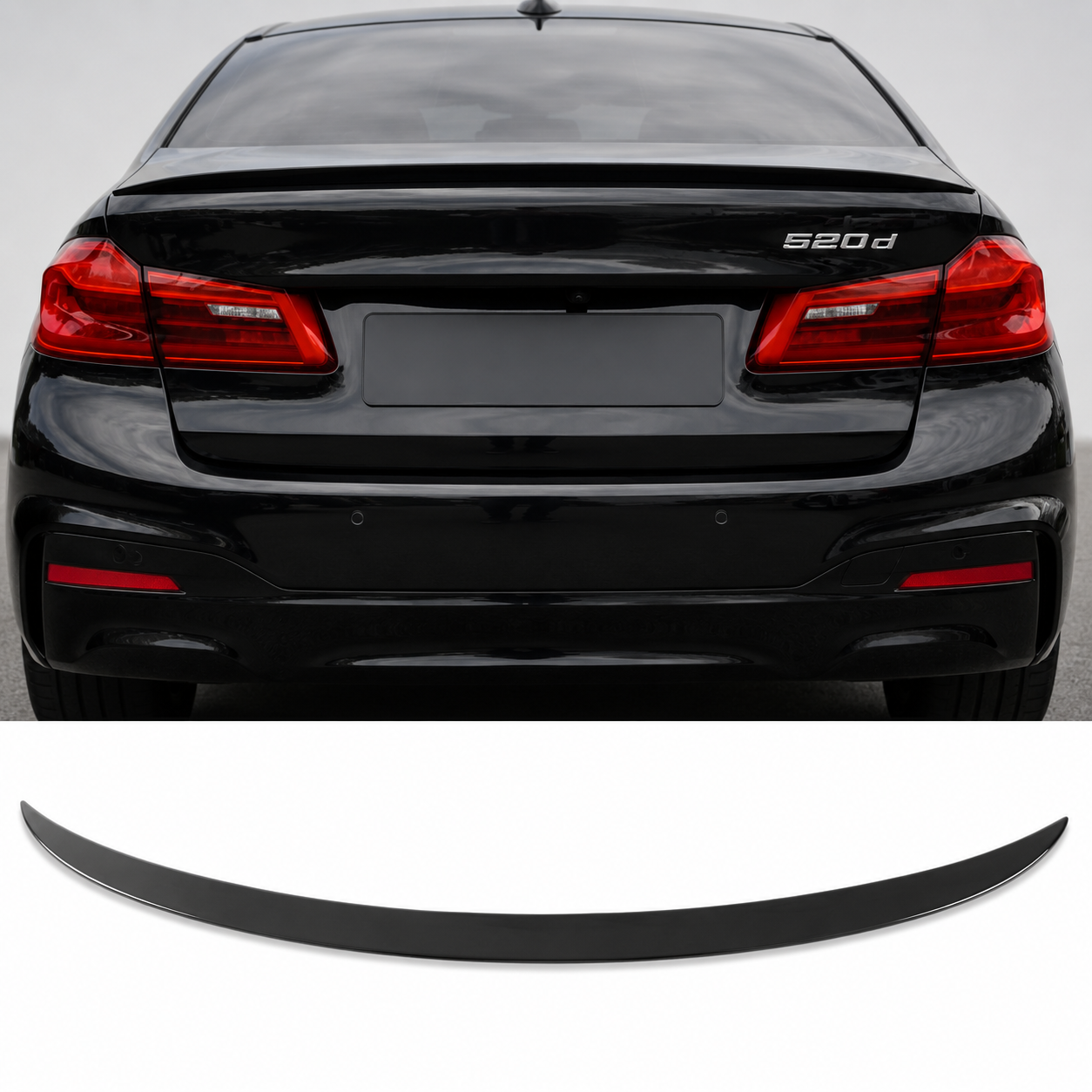 bmw-g30-bagažinės-spoileris-m5-style Bagažinės spoileris M5 Style BMW G30, juodas blizgus - Image 1