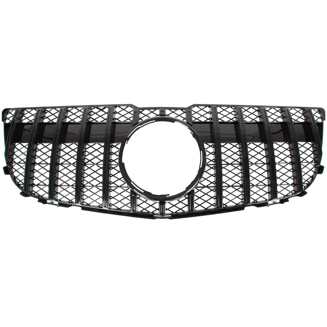 Priekinės grotelės Mercedes-Benz GLK X204 (12-15), Panamericana stiliaus Priekinės grotelės Mercedes-Benz GLK X204 (12-15), Panamericana, juodos - Image 1