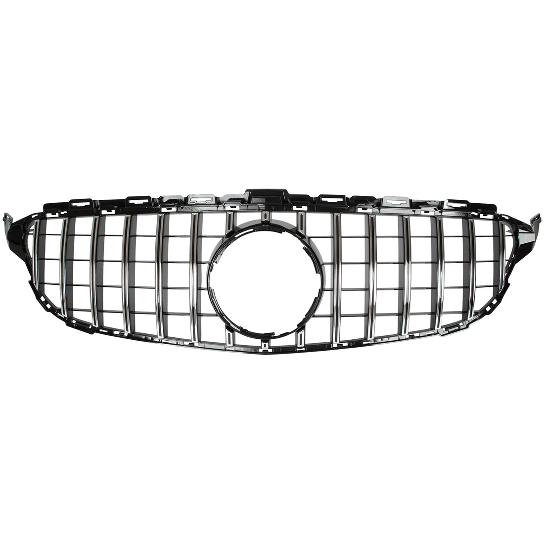 Priekinės grotelės Mercedes-Benz W205 C205 S205 (18-22), Panamericana stiliaus Priekinės grotelės Mercedes-Benz W205 / S205 / C205 (18-22), Panamericana stiliaus - Image 1